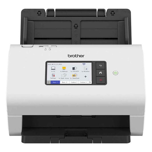 Brother ADS-4900W Professional Desktop Document Scanner, 60ppm Scanning Speed, Up to1200x1200 DPI Resolution, 4.2" Touchscreen, Auto Doc Feeder, USB 3.0, Wi-Fi & Network | 5WDE0A00173