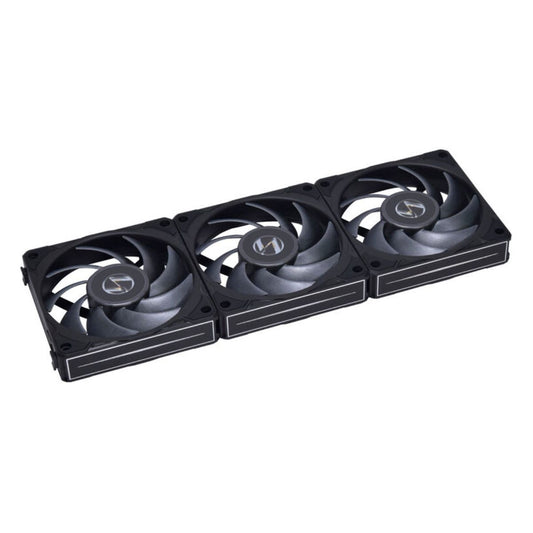 Lian Li UNI FAN P28 Case Fan | 120mm | 2600 RPM | 92 CFM | Fluid Dynamic Bearing | 3-Pack | Black