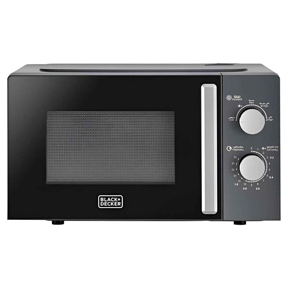 BLACK+DECKER Microwave Oven | 20L Capacity | 700W Power Output | 30-Minute Timer | 5 Power Levels | Compact Kitchen Design | Black | MZ2015P-B5