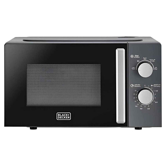 BLACK+DECKER Microwave Oven | 20L Capacity | 700W Power Output | 30-Minute Timer | 5 Power Levels | Compact Kitchen Design | Black | MZ2015P-B5