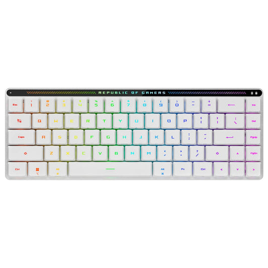 Asus ROG Falchion RX Low Profile Gaming Keyboard – 65% Compact, Tri-Mode Wireless, Optical Switches, Touch Panel, Aura RGB