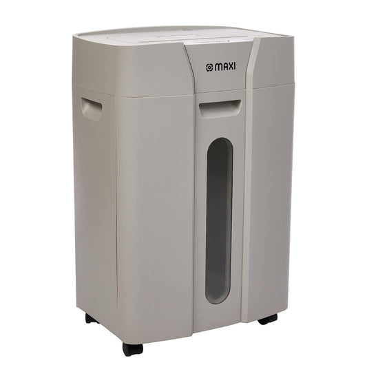 Maxi Micro Cut Shredder MX-DM800M – High Security Micro-Cut, 8-Sheet Capacity, 2×12mm Shred Size, 15L Bin, P-5 Security Level, Black/Grey