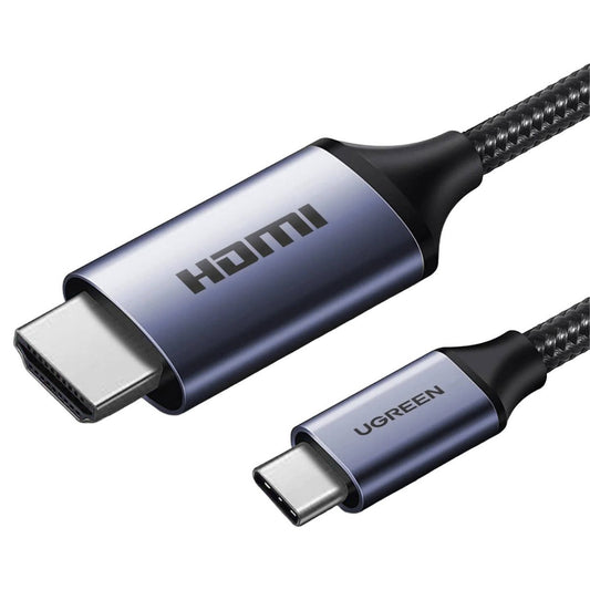 UGREEN CM565 USB-C to HDMI 2.1 Cable | 8K @ 60Hz | Mirror & Extended Mode | 1.5m | Grey | 90451