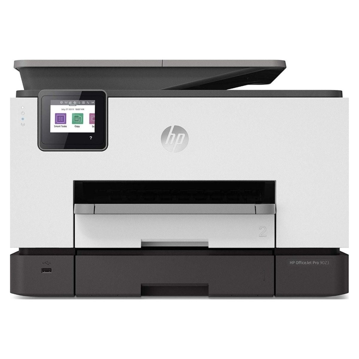 HP OfficeJet Pro 9023 All-in-One Printer, Print, Copy, Scan, Fax Functions, Print Speed Up to 24 ppm (Black) & 20 ppm (Color), Up to 1200 x 1200 Rendered DPI, 35 Sheets, Light Basalt | 1MR70B