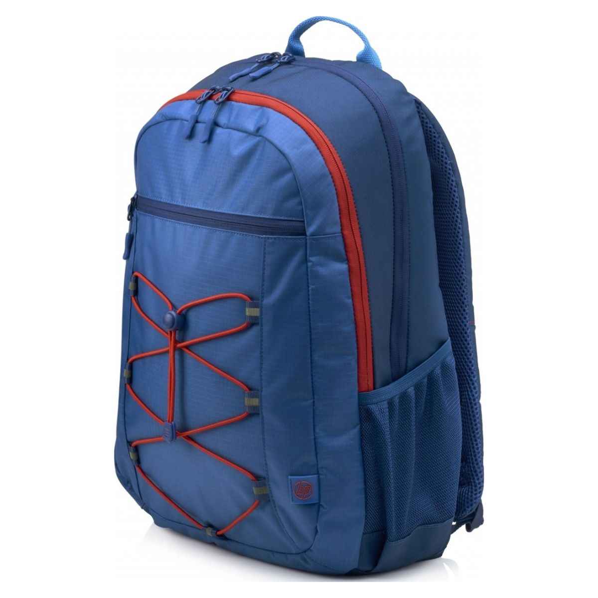 HP 15.6" Active Backpack, Water-Resistant Laptop Backpack, Marine Blue / Coral Red | 1MR61AA#ABB