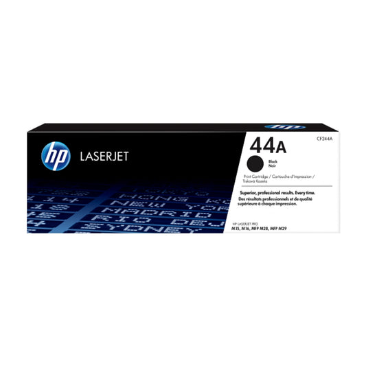 HP 44A Black Original LaserJet Toner Cartridge – CF244A, Sharp Black Printing, Reliable HP Performance