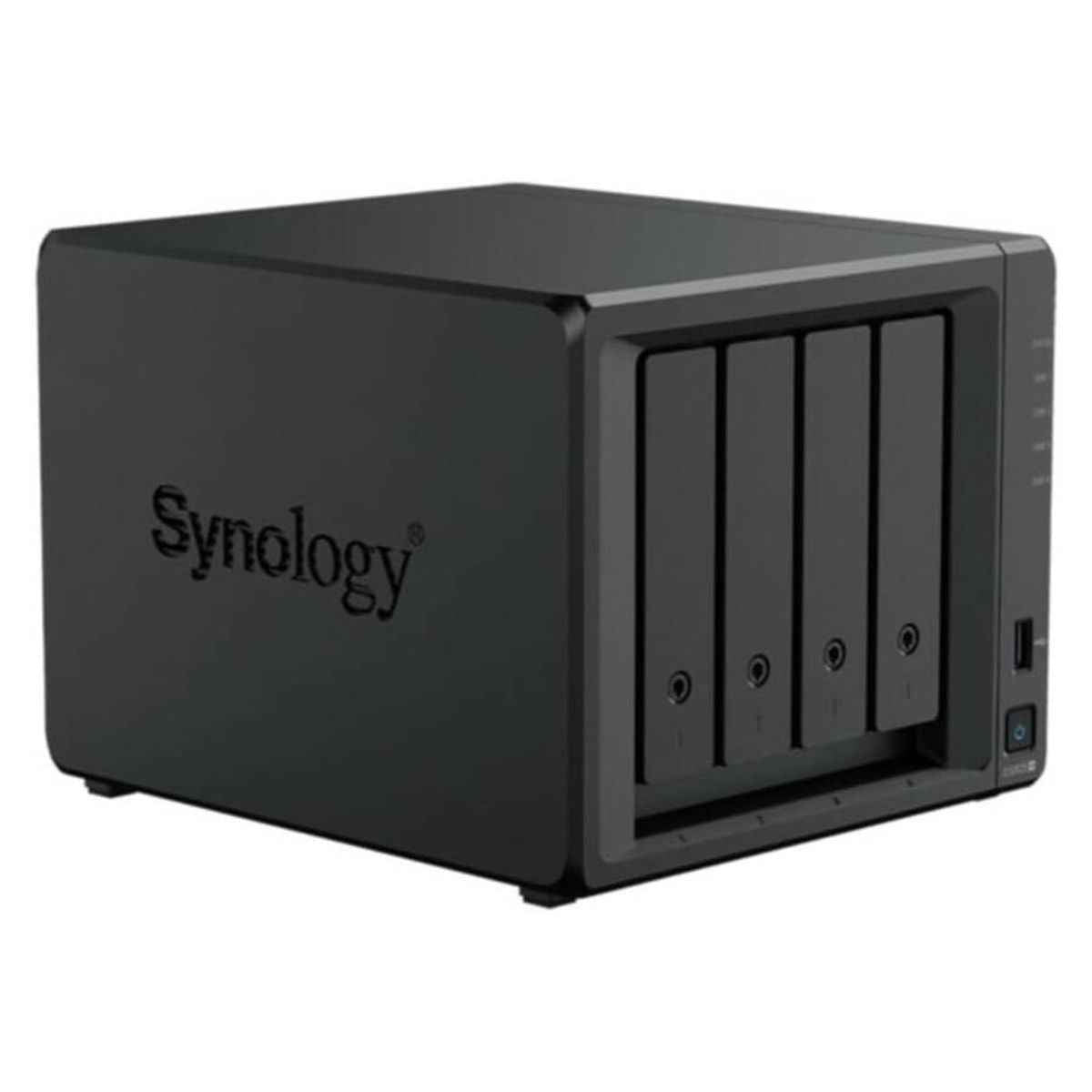 Synology DiskStation DS925+ 4-Bay NAS Server | AMD Ryzen V1500B Processor | 4GB RAM | Hot-Swappable Drive Bays | NVMe SSD Support | Black | DS925+
