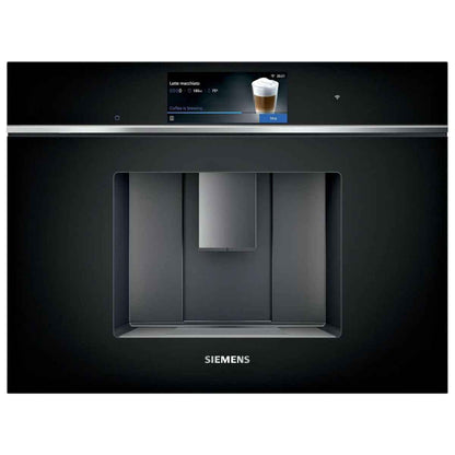Siemens iQ700 Home Connect Built-In Fully Automatic Coffee Machine – CT718L1B0, Black Inox
