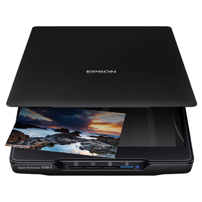 EPSON Perfection V39II Photo & Document Scanner | A4 Flatbed Scanner | 4800 dpi | USB Powered | OCR | Scan to PDF & Cloud