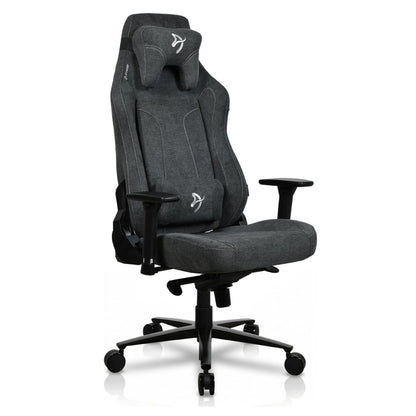 Arozzi Vernazza XL Soft PU Leather Ergonomic Office & Gaming Chair | High Backrest | Reclining | Adjustable Lumbar & Neck Support | Dark Grey | VERNAZZA-XL-SPSF-PBK