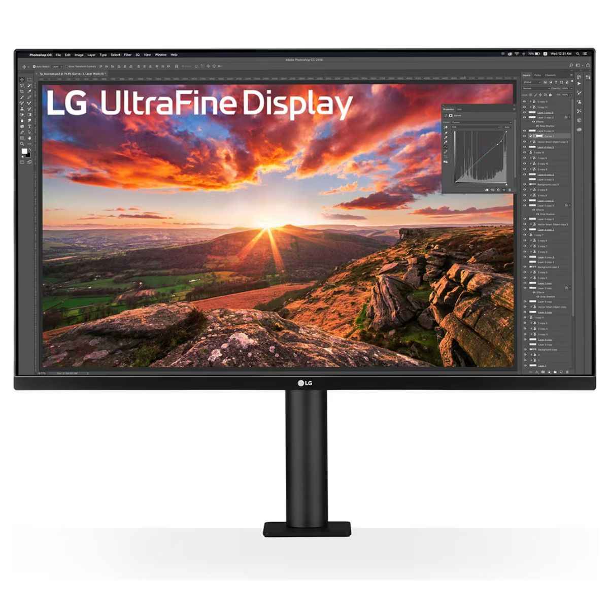 LG 32UN880K-B Ergo Monitor – 31.5" UHD 4K IPS Display, HDR10, USB-C, Ergo Stand