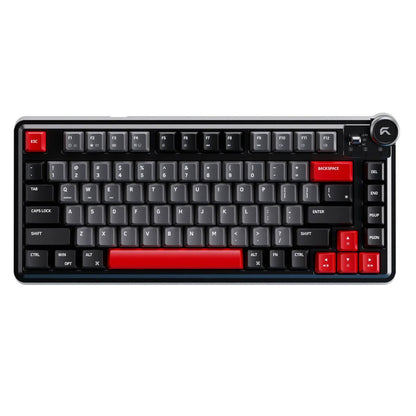 Cybeart Nighthawk 75 Signature Edition Gaming Keyboard – 75% Compact Layout, Pre-Lubed Mechanical Switches, Hot-Swappable, RGB Backlit, Tri-Mode Connectivity &amp; Multi-Function Media Knob