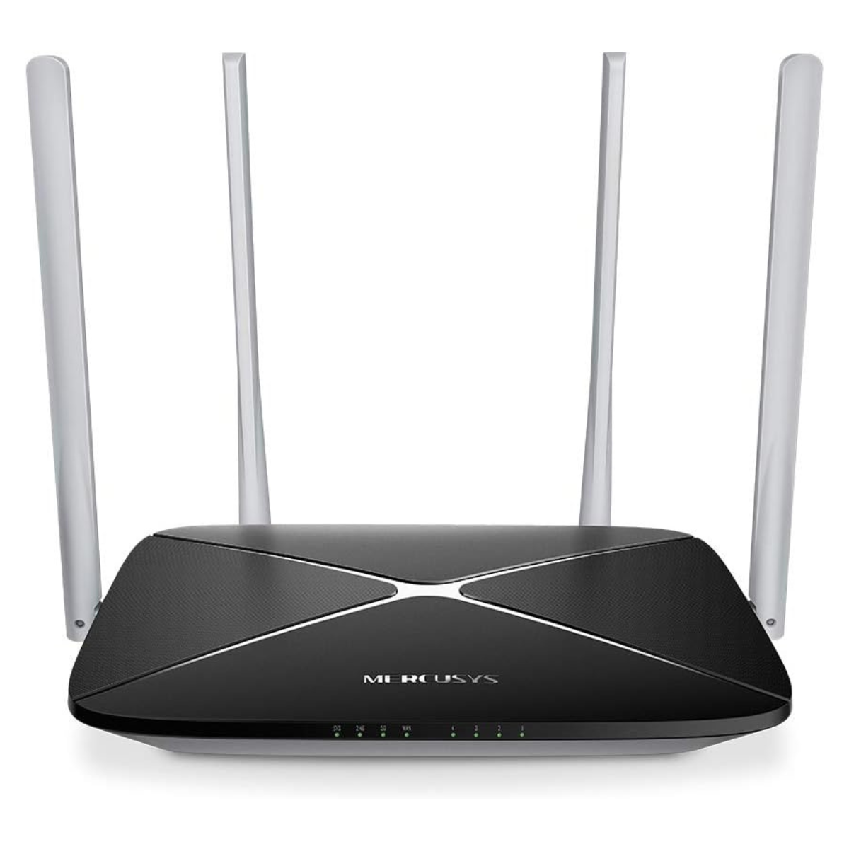 MERCUSYS AC12 AC1200 Dual-Band Wi-Fi 5 Router | 1200 Mbps | 4× 5 dBi Antennas | Guest Network | Black