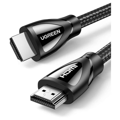 UGREEN 80403 8K HDMI 2.1 Ultra High Speed Cable | 48Gbps | 8K @ 60Hz | 4K @ 240Hz | 2 Meter | Braided | Black