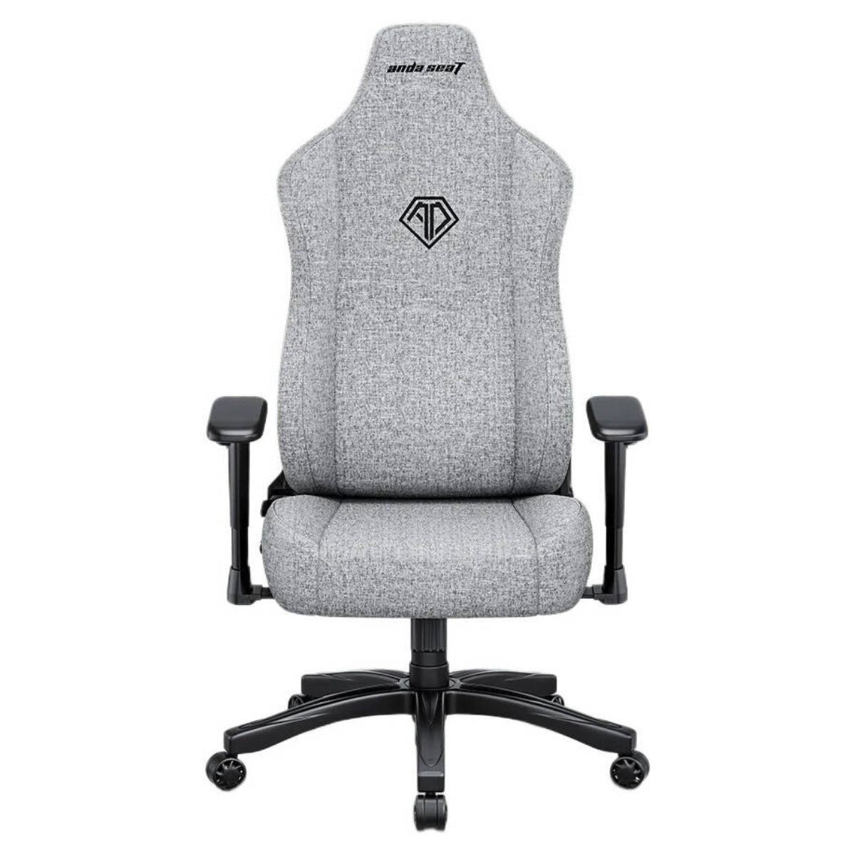 AndaSeat Novis L Gaming Chair | Linen Fabric | Ash Gray | 155–190cm | 5cm Raised Lumbar | AD23-L-01-G-F