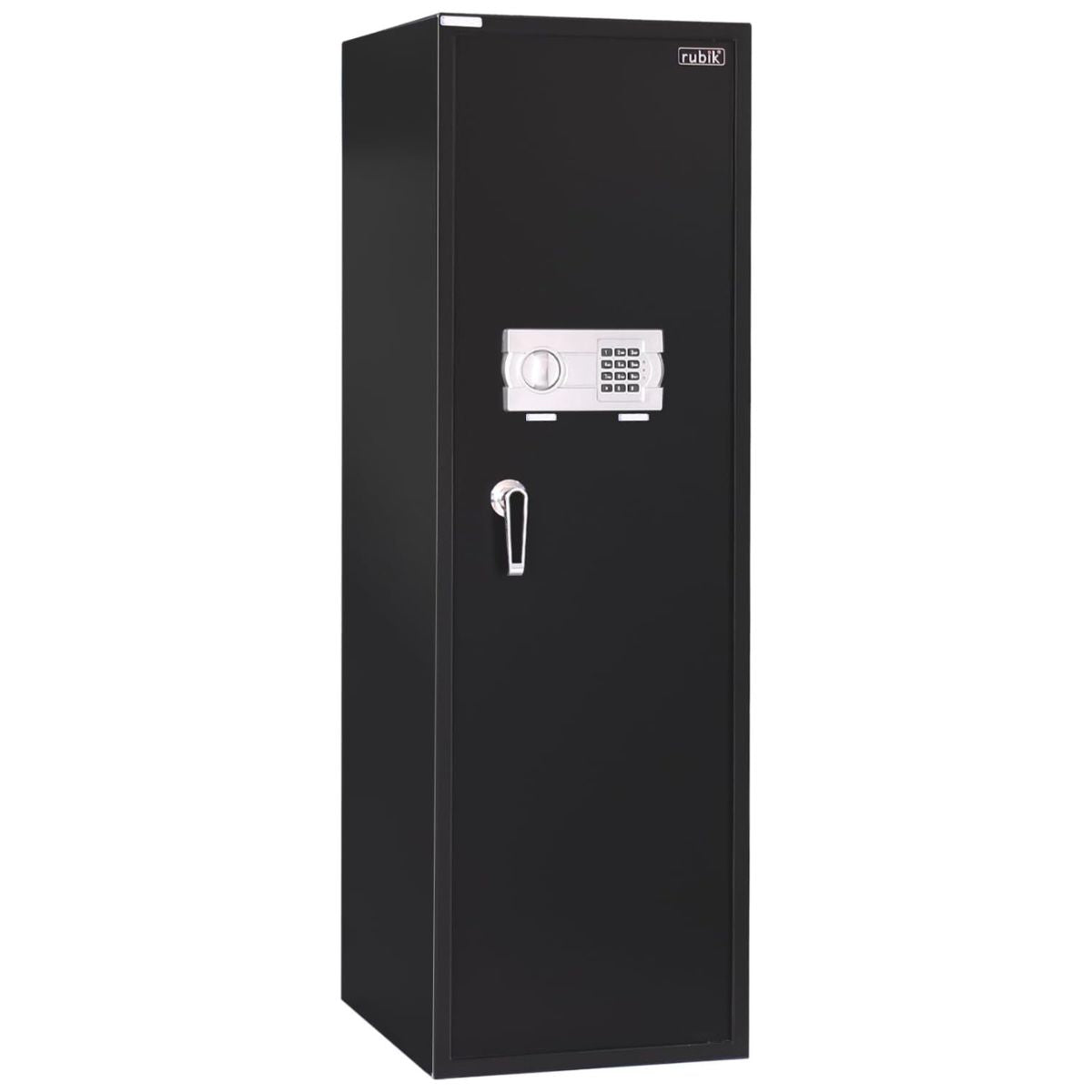 Rubik Large Safe Box 1.3 Meter Tall, Digital Keypad and Key Lock, Security Locker for Money Files folder Documents Jewelry Home Office (130x40x50cm) RB130EG Black