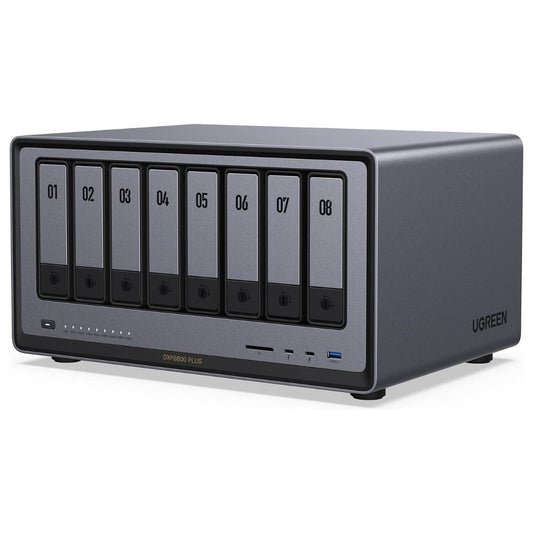 UGREEN NASync DXP8800 Plus 8-Bay Desktop NAS – Intel i5-1235U, 8GB DDR5, 2x 10GbE, Thunderbolt 4, 8K HDMI (Diskless)