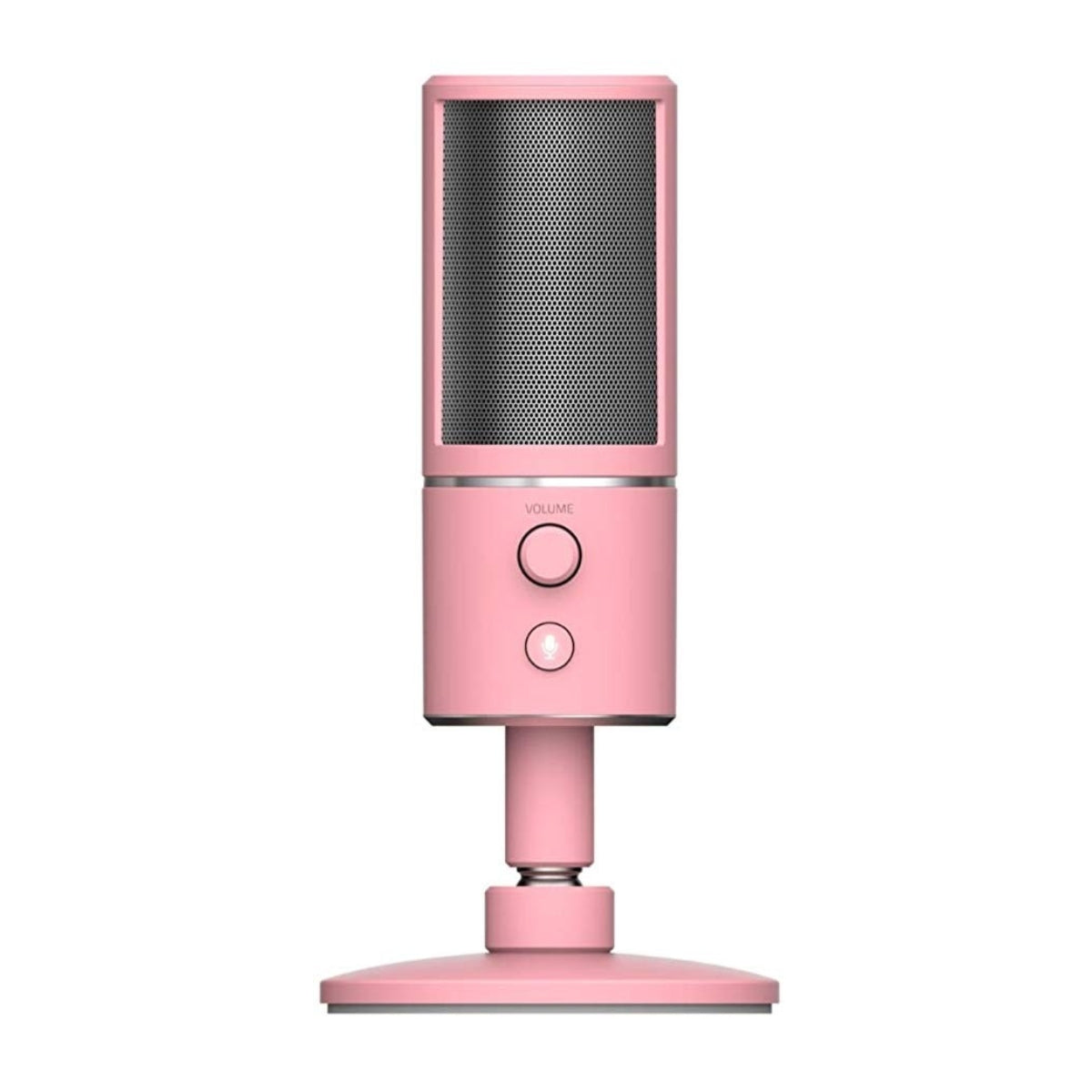 Razer Seiren X Quartz Streaming Microphone Pink RZ19-02290300-R3M1, Compact USB Condenser Microphone, Built-in Shock Absorber, Super cardioid Recording Pattern for Diffuser and Streamer