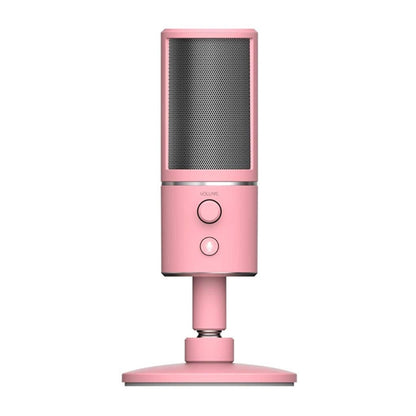 Razer Seiren X Quartz Streaming Microphone Pink RZ19-02290300-R3M1, Compact USB Condenser Microphone, Built-in Shock Absorber, Super cardioid Recording Pattern for Diffuser and Streamer