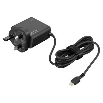 Lenovo 65W USB-C Wall Adaptor | UK Pin | PD 3.0 | 100-240V | 170cm Cable | Black | 4X21L54612