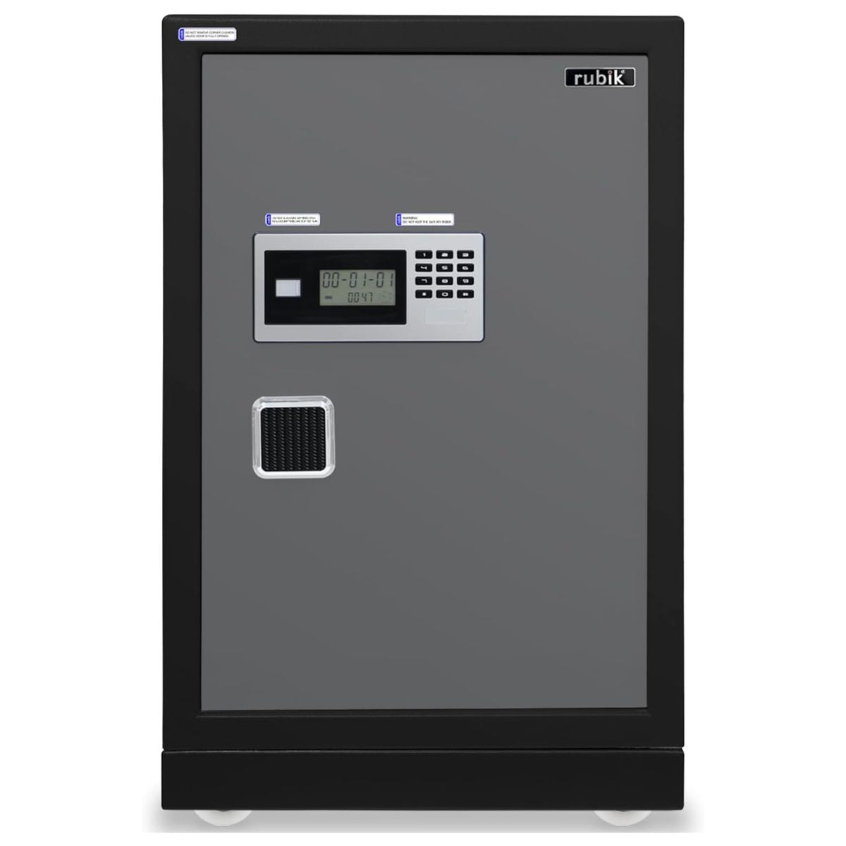 Rubik Large Executive Digital Safe Box, Dual Security Lock -RB73XTD (80x48x40cm) Black/Grey
