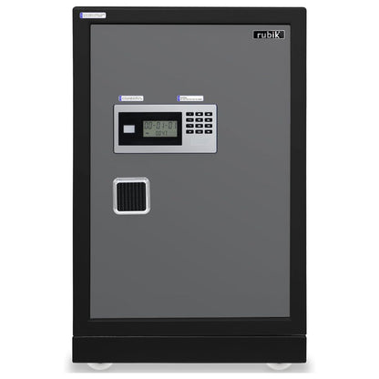Rubik Large Executive Digital Safe Box, Dual Security Lock -RB73XTD (80x48x40cm) Black/Grey