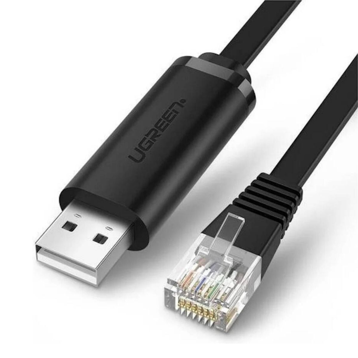 UGREEN CM204 USB to RJ45 Console Cable | 1.5M & 3M | Black | 50773 / 60813