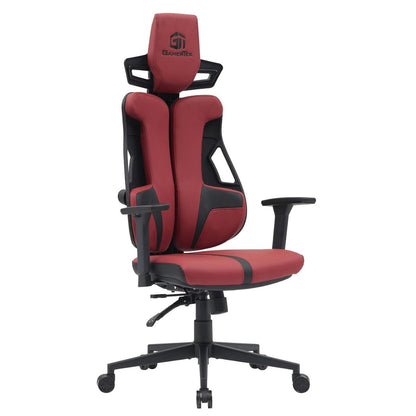 GamerTek Galactic Guardian Red Edition Gaming Chair | High-Density Foam | Recline Function | Lumbar Support | Headrest Pillow | PU Leather | Up to 150kg