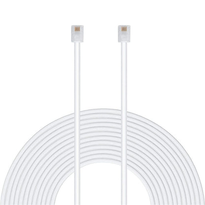 DKURVE RJ-11 6P4C Telephone Landline Extension Cable 0.5M
