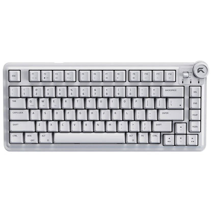 Cybeart Nighthawk 75 Signature Edition Gaming Keyboard – Tri-Mode, RGB, Hot-Swappable, 75% Layout (Batman / Black-Red-Gray / White)
