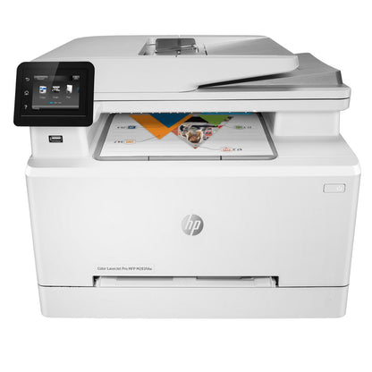 HP M283fdw Color LaserJet Pro Multi-Function Printer, Print, Copy, Scan, Fax, 22 ppm Print Speed, 600 x 600 dpi Resolution, 2.7" Color Touchscreen, 50-Page ADF for Scanning and Copying- 7KW75A