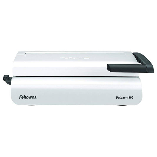 Fellowes Pulsar+ 300 Comb Binding Machine | 15 Sheet Punch Capacity | 300 Sheet Binding Capacity | 38mm Comb Size | White