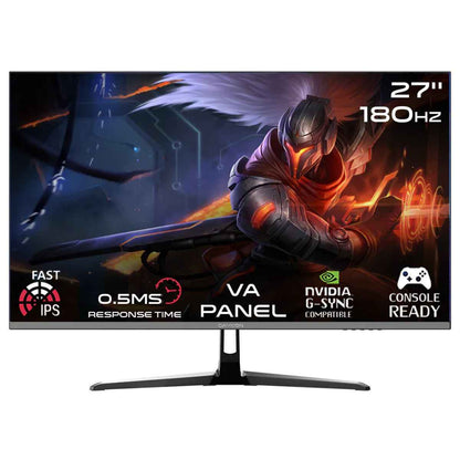 GAMEON GOPS27180VA Pro series 27" FHD, 180Hz, MPRT 0.5ms, HDMI 2.1, Fast VA Panel Gaming Monitor (Supports PS5) - Black