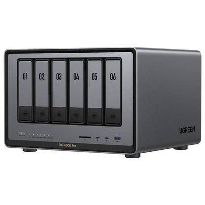 UGREEN NASync DXP6800 Pro 6-Bay Desktop NAS – Intel i5-1235U, 196TB, Dual 10GbE (Diskless)