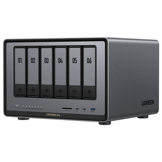UGREEN NASync DXP6800 Pro 6-Bay Desktop NAS – Intel i5-1235U, 196TB, Dual 10GbE (Diskless)
