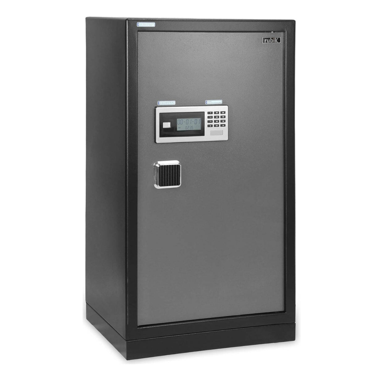 Rubik Large Executive Digital Safe Box RB83XTD – Dual Security Lock, Extra Large Capacity, Heavy-Duty Steel, 90×50×40cm, Black/Grey