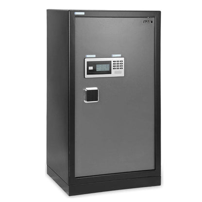 Rubik Large Executive Digital Safe Box RB83XTD – Dual Security Lock, Extra Large Capacity, Heavy-Duty Steel, 90×50×40cm, Black/Grey