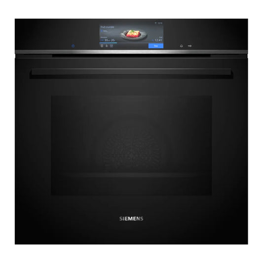 Siemens iQ700 60 cm Home Connect Built in Electric Oven with Fan, 15 Cooking Functions, HB778GNB1M