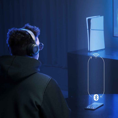 SteelSeries Arctis Nova 5 Wireless Headphones, 40mm Neodymium Drivers, Clear Cast Gen 2.x, Retractable Boom, 360° Spatial Audio, Quick-Switch Wireless, White