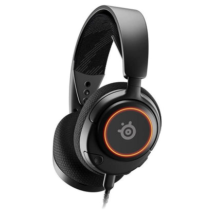 SteelSeries Arctis Nova 3 Multi-System Gaming Headset | Hi-Fi Drivers | 360° Spatial Audio | RGB | ClearCast Gen 2 Mic | PC/PS5/PS4 | Black | 61631