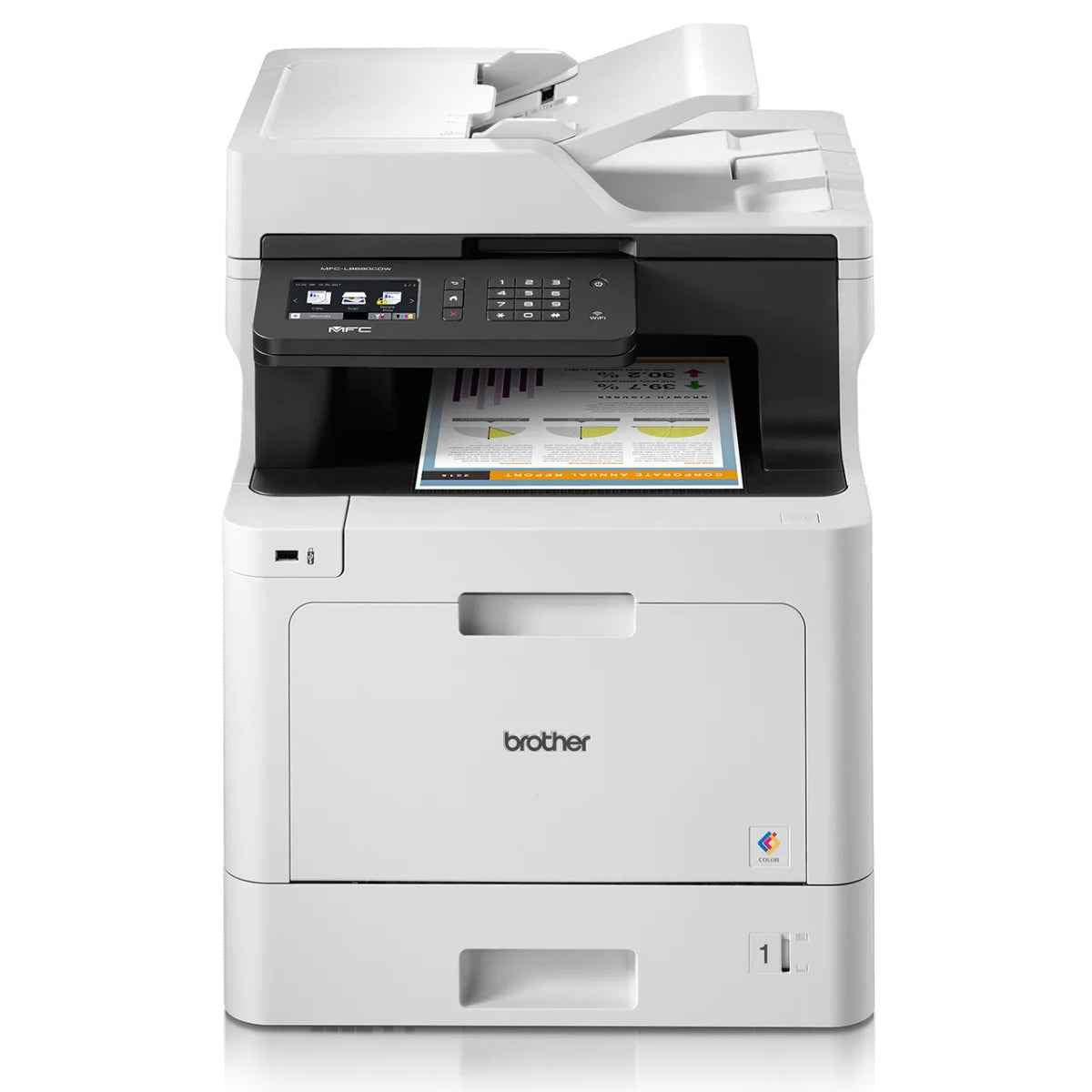 Brother MFC-L8690CDW Wireless All-in-one Laser Printer, Full Color With Advanced Duplex Printing, Gigabit Ethernet, High Yield Tonner | 8CE82300141