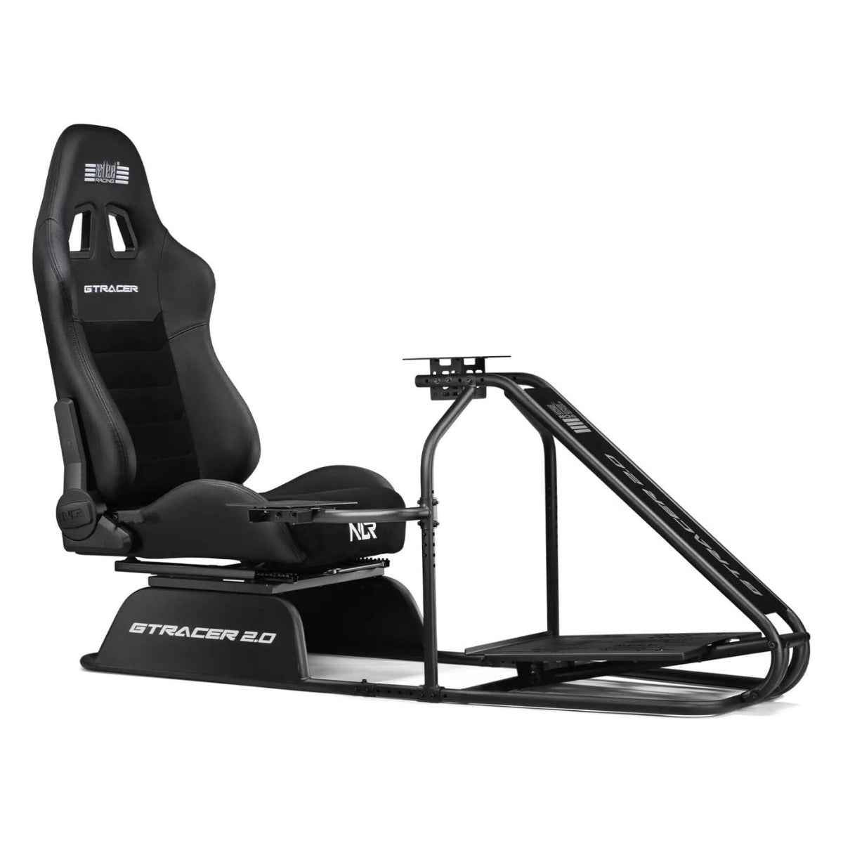Next Level Racing GTRacer 2.0 Cockpit, Upgraded Double Recliners, Integrated Shifter & Handbrake Support, Redesigned Adjustable Pedal Tray, Improved Seat Sliders | NLR-R007