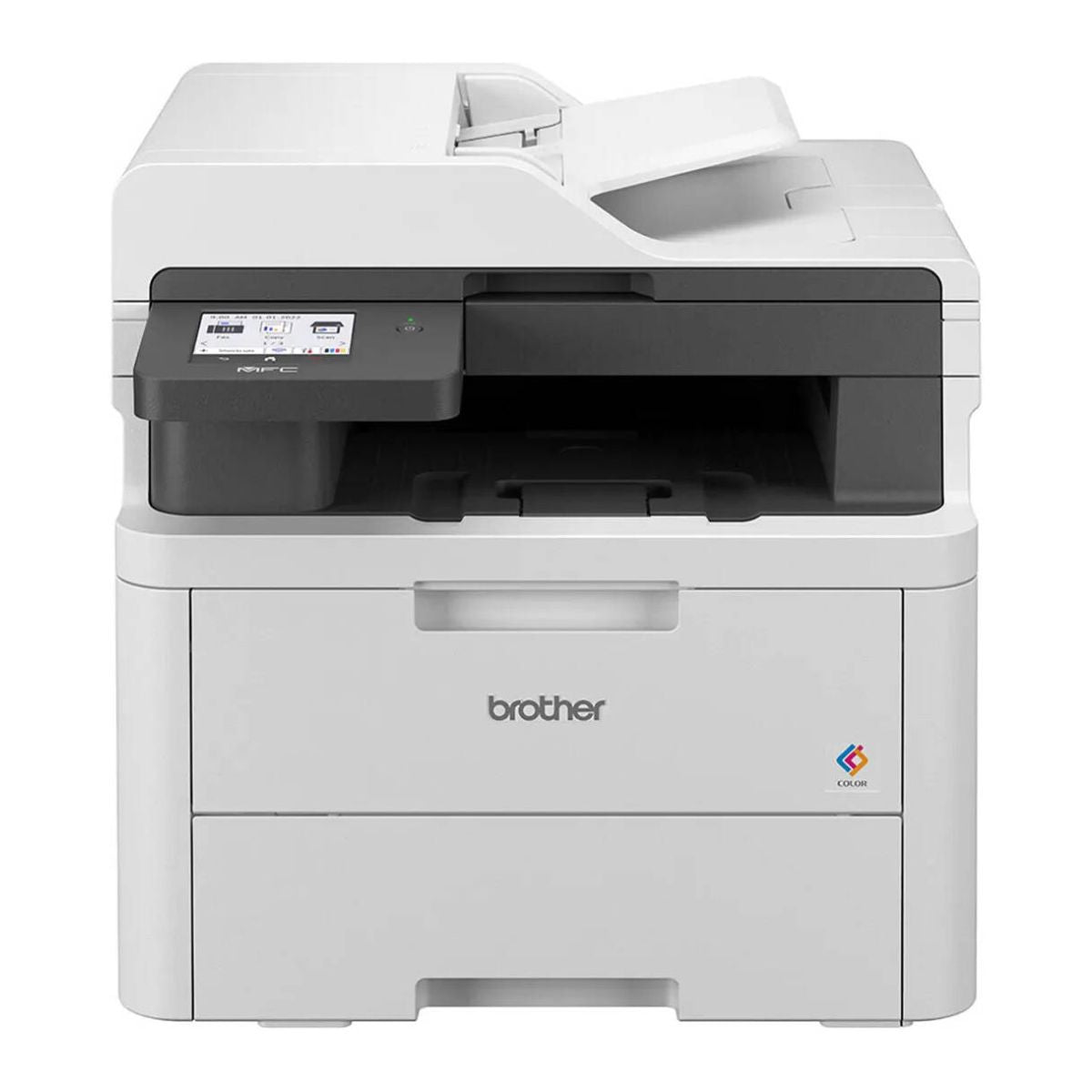 Brother MFC-L3720CDW Color Laser Printer, Print, Scan, Copy, Fax, Up to 18/19 ppm Print Speed, Up to 600 x 600 dpi Resolution, 3.5" Color Touch LCD, Up to 250 Sheets Capacity, White | MFC-L3720CDW