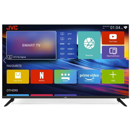 JVC 50 Inch 4k UHD Smart TV Android Official With Google Assistant, Google Play, Netflix, YouTube, Wi-Fi Color Black Model LT50N7105, 1 Years Full Warranty