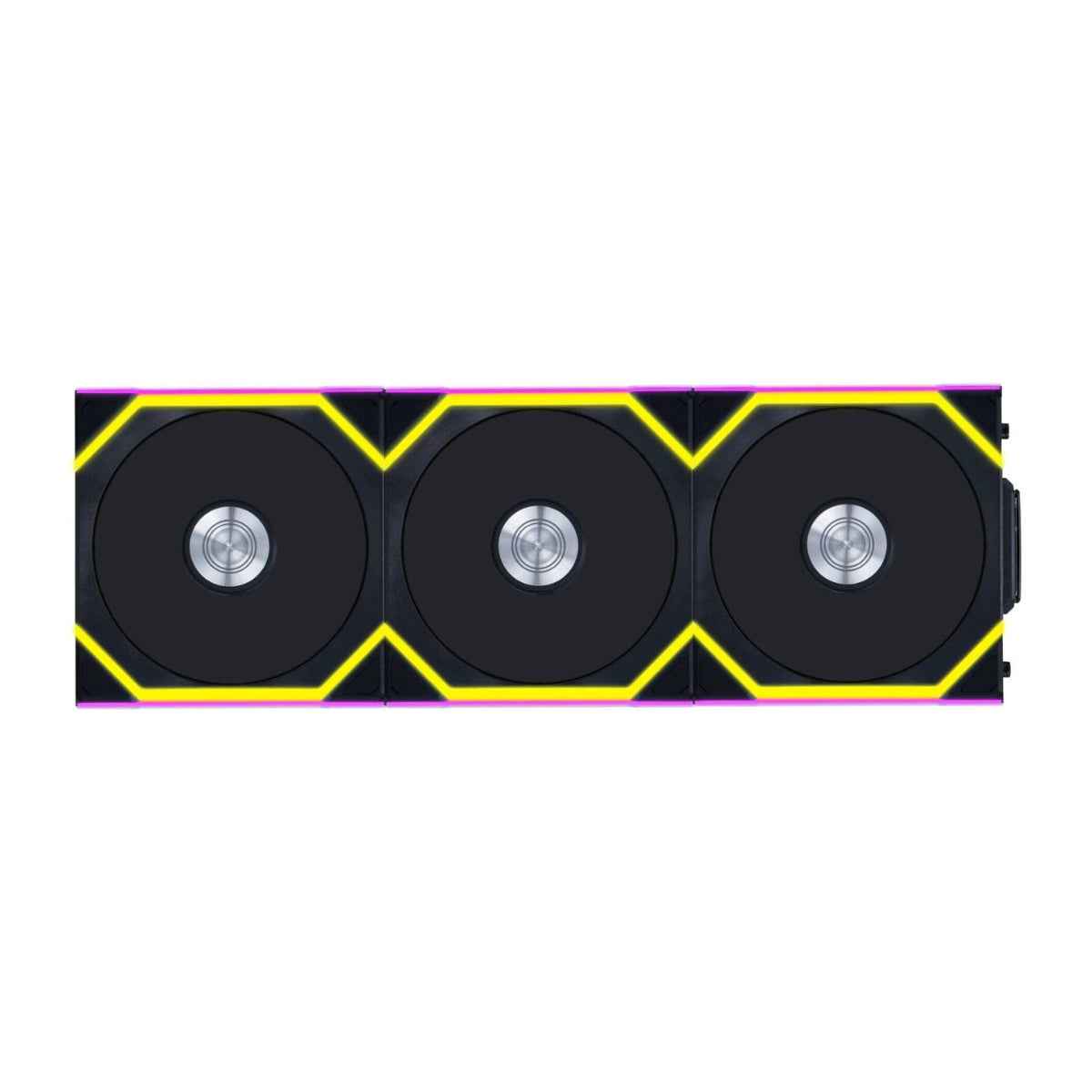 Lian-Li UNI FAN SL Wireless Reverse Blade Case Fans – 120mm, 2000 RPM, 69.5 CFM Airflow, FDB Bearing, Pack of 3 | Black / White