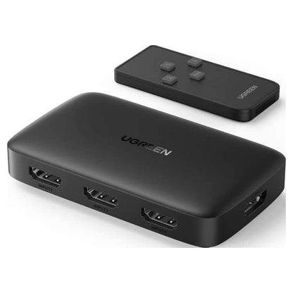UGREEN 80125 3 IN 1 Out HDMI Switch | 4K | HDR | 3D | HDCP | HDMI Selector | Black