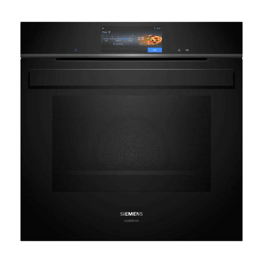 Siemens iQ700 Built-In Combi Steam Oven with Sous-Vide Function, Black (Model HS958GED1B)