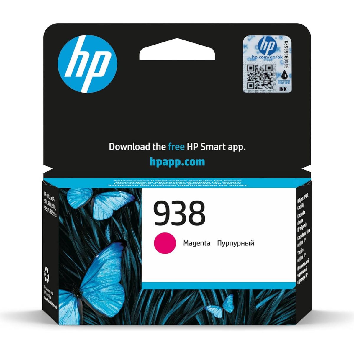HP 938 Original Ink Cartridge Series – Black, Cyan, Magenta & Yellow | High-Quality Thermal Inkjet Printing