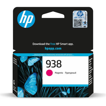 HP 938 Original Ink Cartridge Series – Black, Cyan, Magenta & Yellow | High-Quality Thermal Inkjet Printing