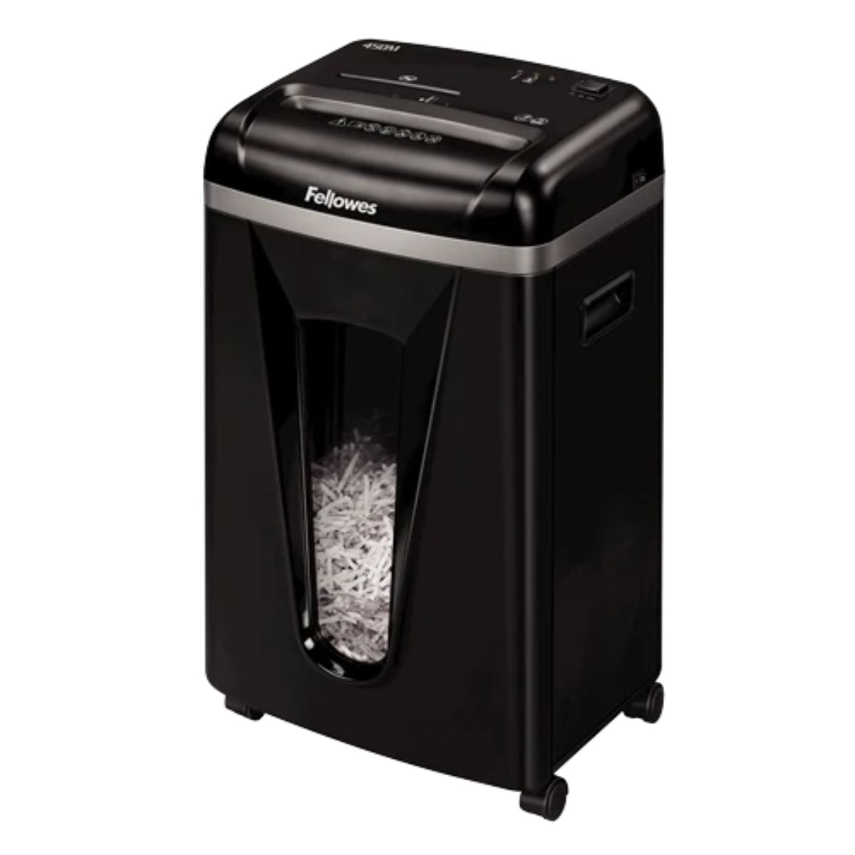 Fellowes Powershred 450M Micro-Cut Shredder | P-5 | 9-Sheet Capacity | 2 × 12mm | SilentShred | 4074001